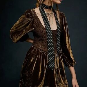 Free People Farrier Velvet Mini Dress